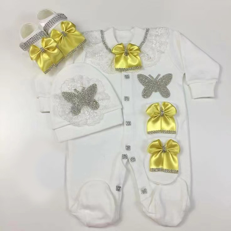 4pcs Welcome Home Romper Baby  - Baby Clothing Name review and price