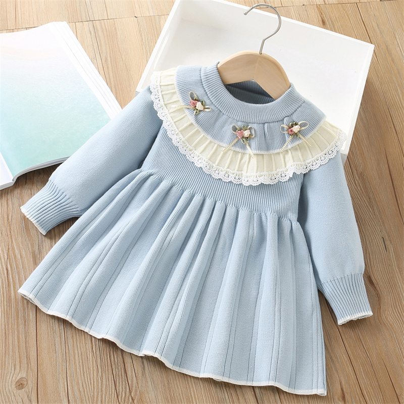 Baby Girls' Knitted Dress Chil - Baby Clothing Jumpers review and price
