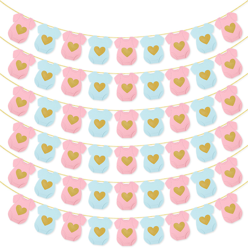 Baby Shower Paper Garland Shor - Baby Clothing Rail review and price