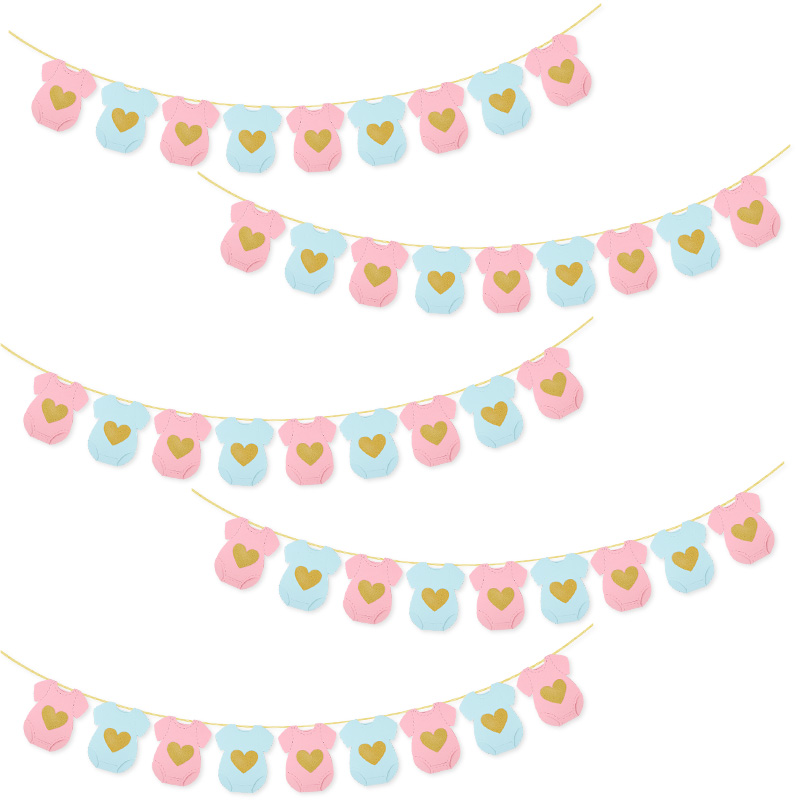 Baby Shower Paper Garland Shor - Baby Clothing Rail review and price
