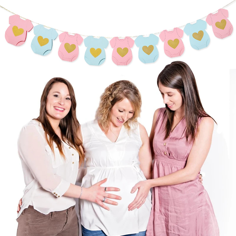 Baby Shower Paper Garland Shor - Baby Clothing Rail review and price