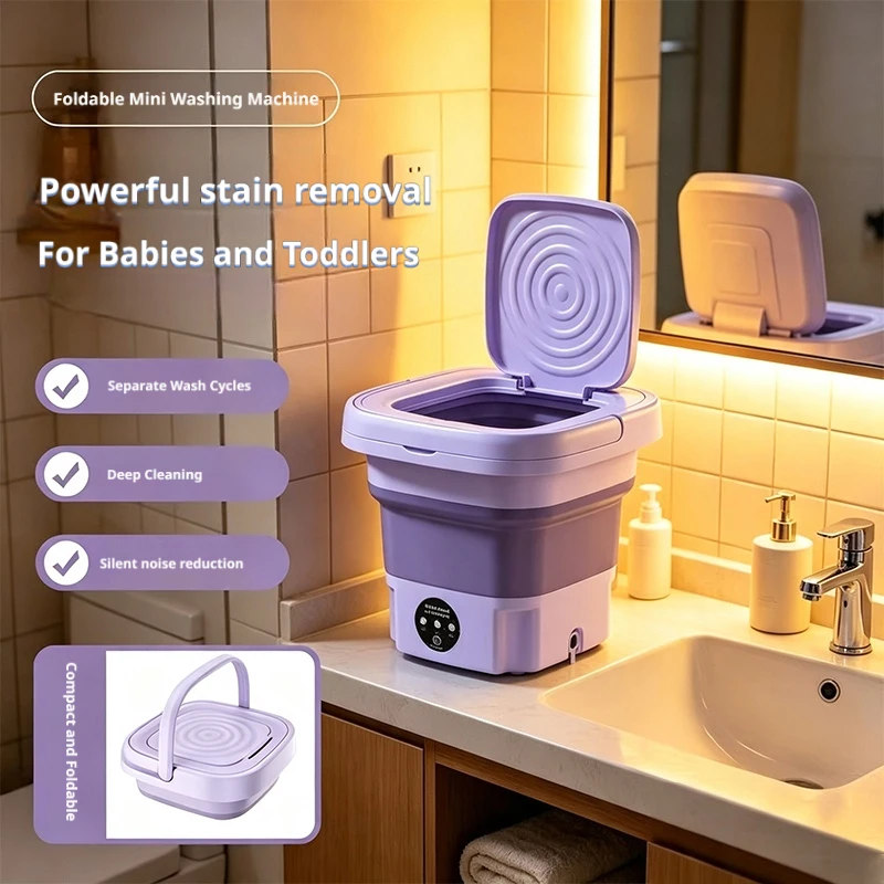 9L Fold Mini Washing Machine P - Baby Clothing Washing Machine review and price