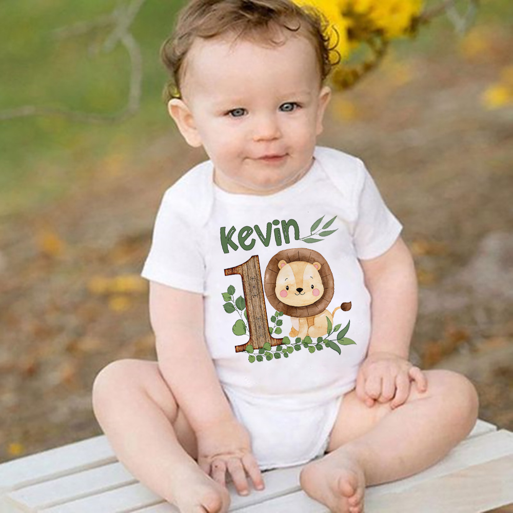 Personalised Safari Animal wit - Baby Clothing Name review and price