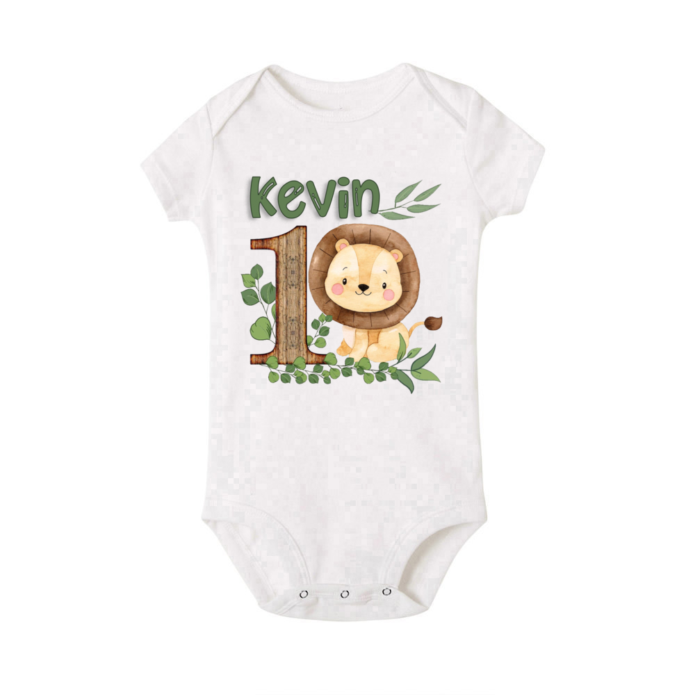Personalised Safari Animal wit - Baby Clothing Name review and price
